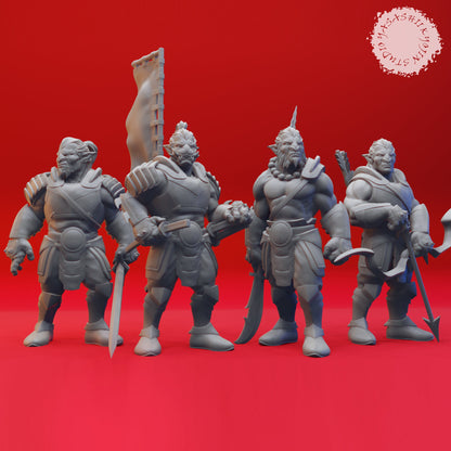 Hobgoblins | TABLETOP SCALE | TTRPG Monster Miniature | Yasashii Kyojin Studio