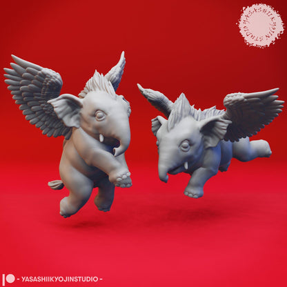 Hollyphant | TABLETOP SCALE | D&D TTRPG Monster Miniature | Yasashii Kyojin Studio