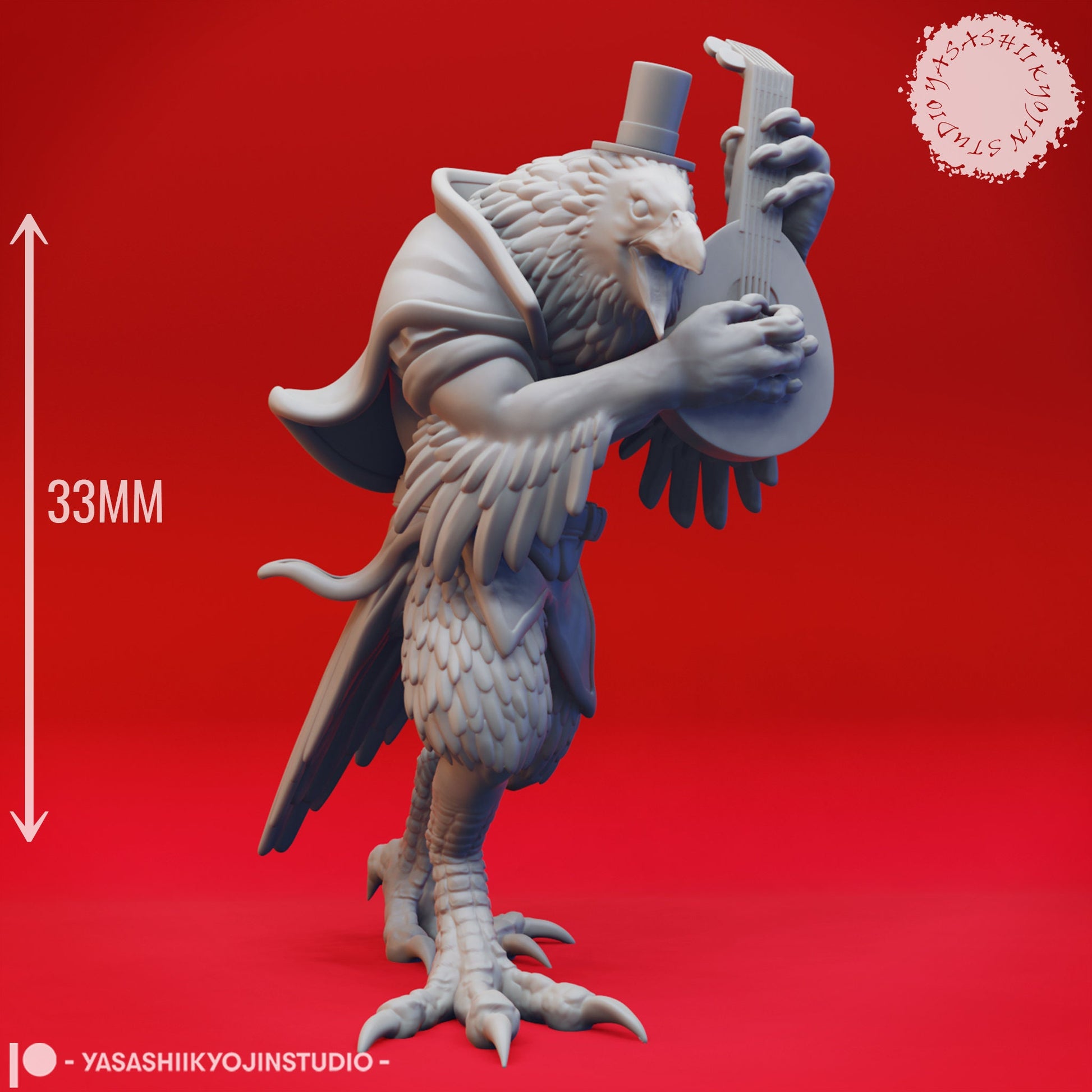 Kenku | TTRPG Monster Miniature | Yasashii Kyojin Studio | Unpainted, Unplated Resin 8k