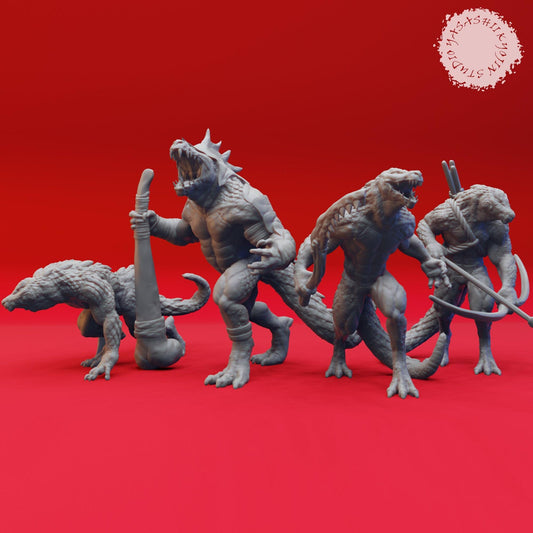 Lizardfolk | TABLETOP SCALE | D&D TTRPG Monster Miniature | Yasashii Kyojin Studio