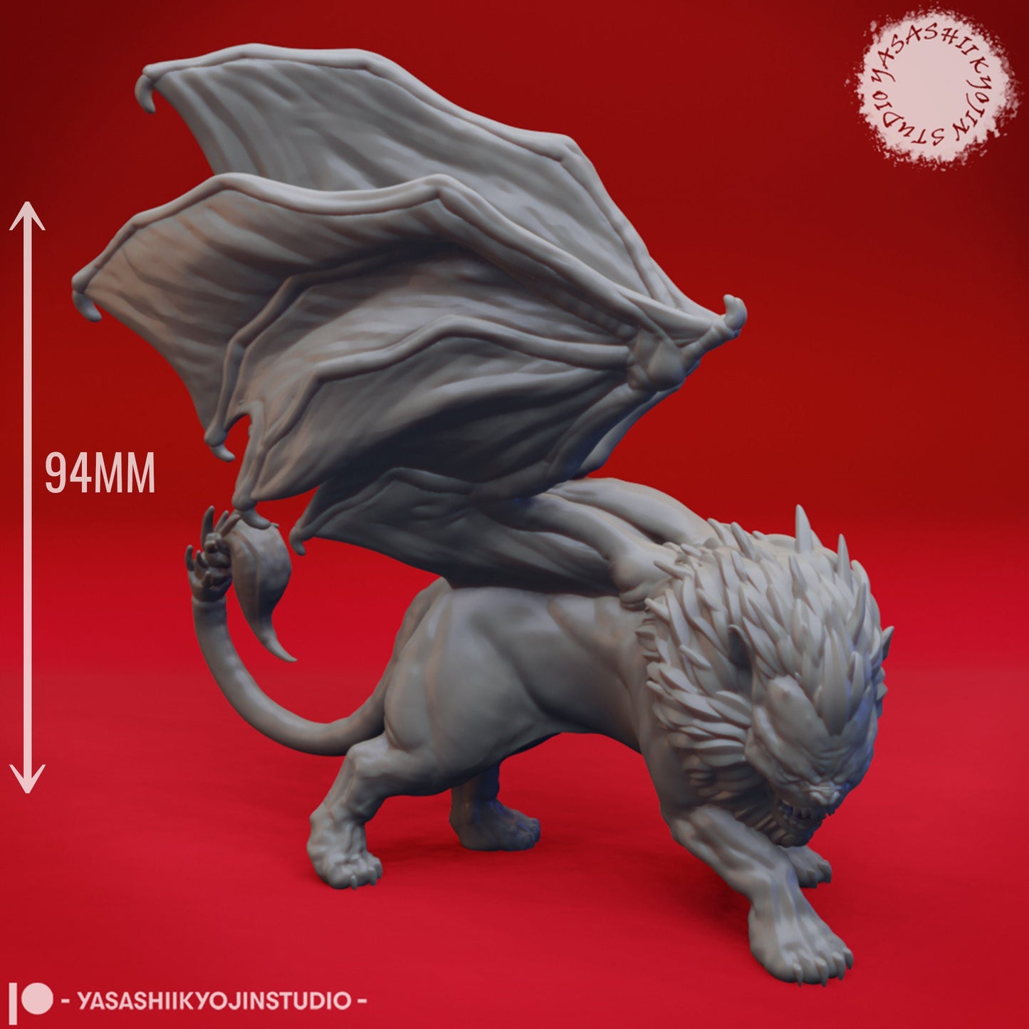 Manticore | TABLETOP SCALE | TTRPG Monster Miniature | Yasashii Kyojin Studio