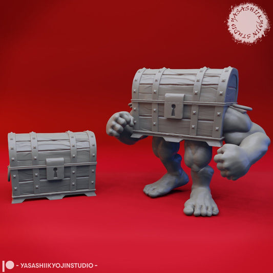 Mimic Brawler | TABLETOP SCALE | D&D TTRPG Monster Miniature | Yasashii Kyojin Studio