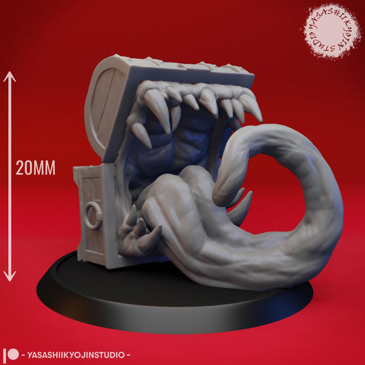 Mimic Toothy | TABLETOP SCALE | TTRPG Monster Miniature | Yasashii Kyojin Studio