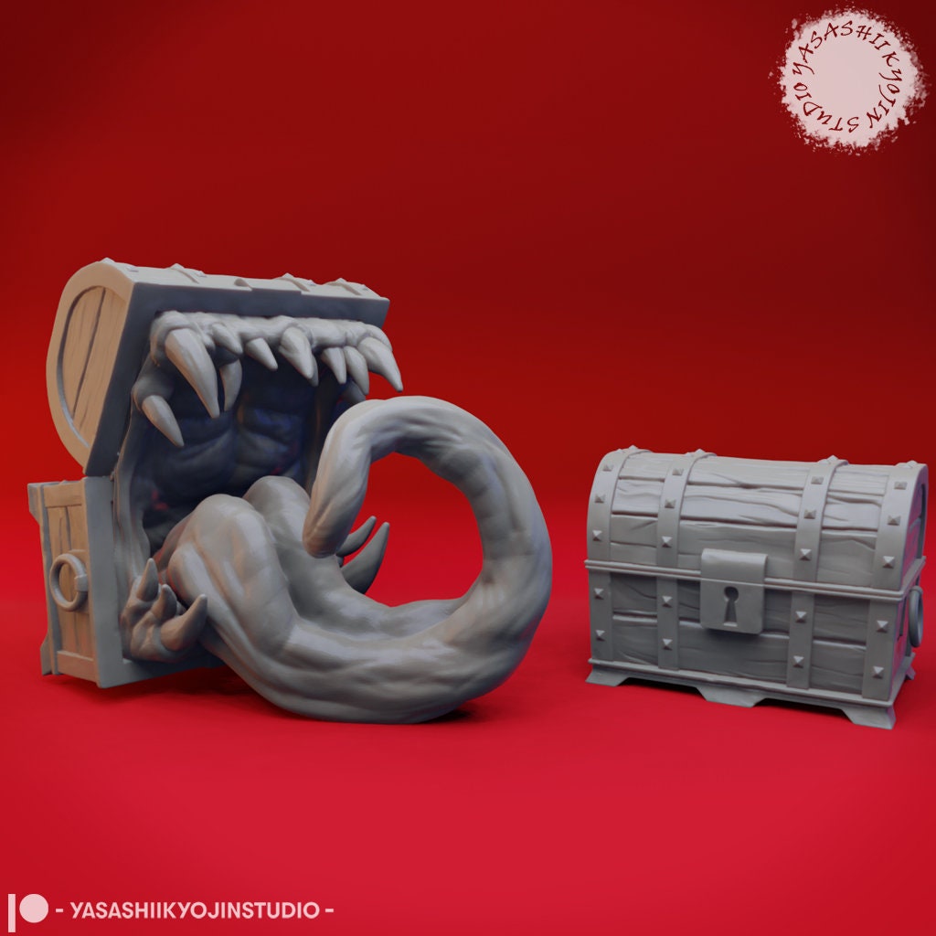 Mimic Toothy | TABLETOP SCALE | TTRPG Monster Miniature | Yasashii Kyojin Studio