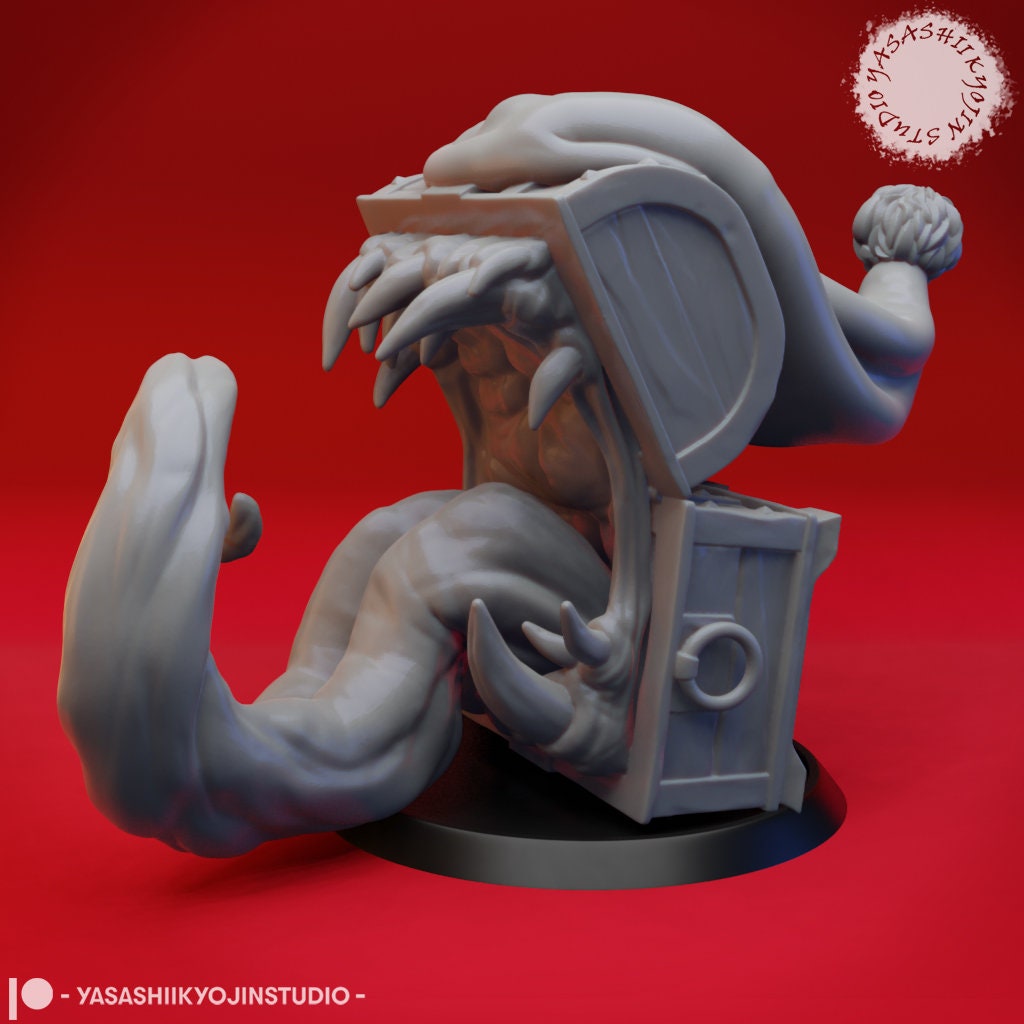 Mimic Holiday Themes | TABLETOP SCALE | TTRPG Monster Miniature | Yasashii Kyojin Studio