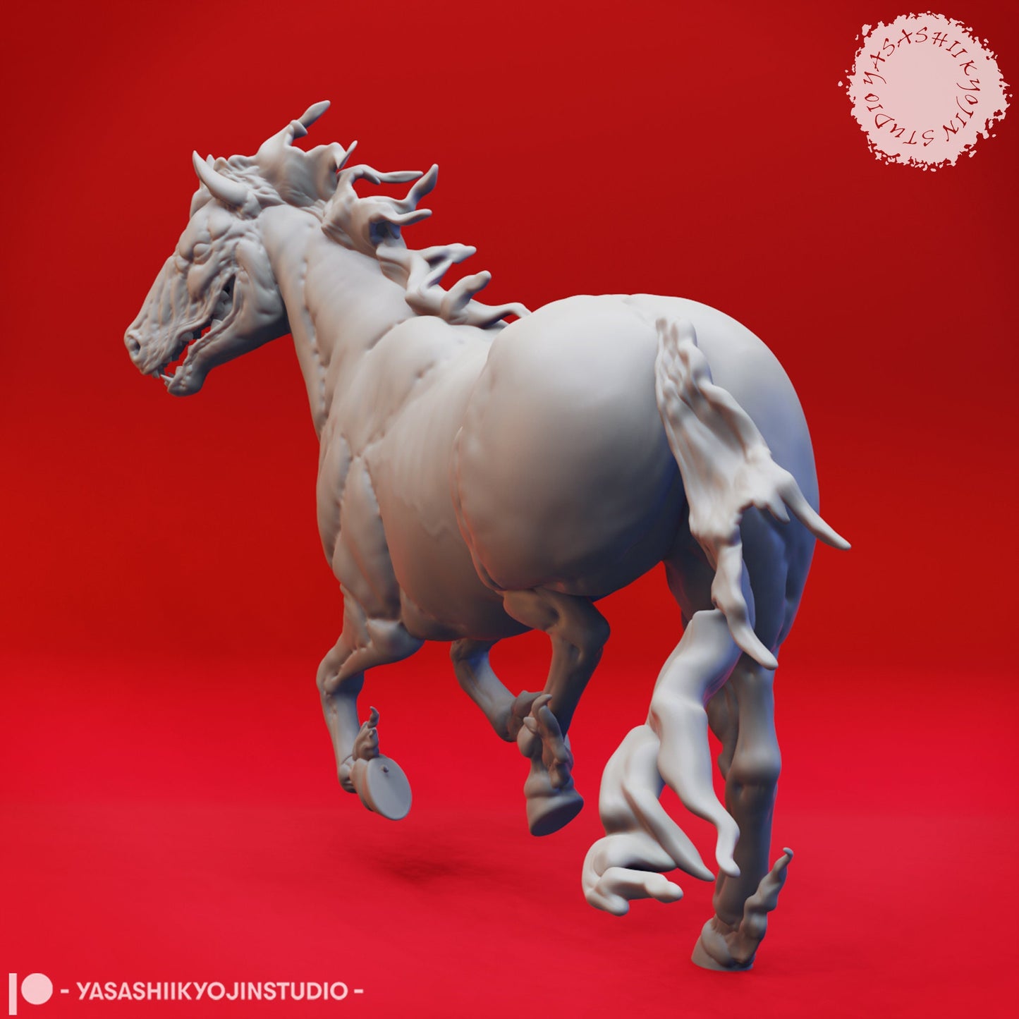 Nightmare | TABLETOP SCALE | TTRPG Monster Miniature | Yasashii Kyojin Studio