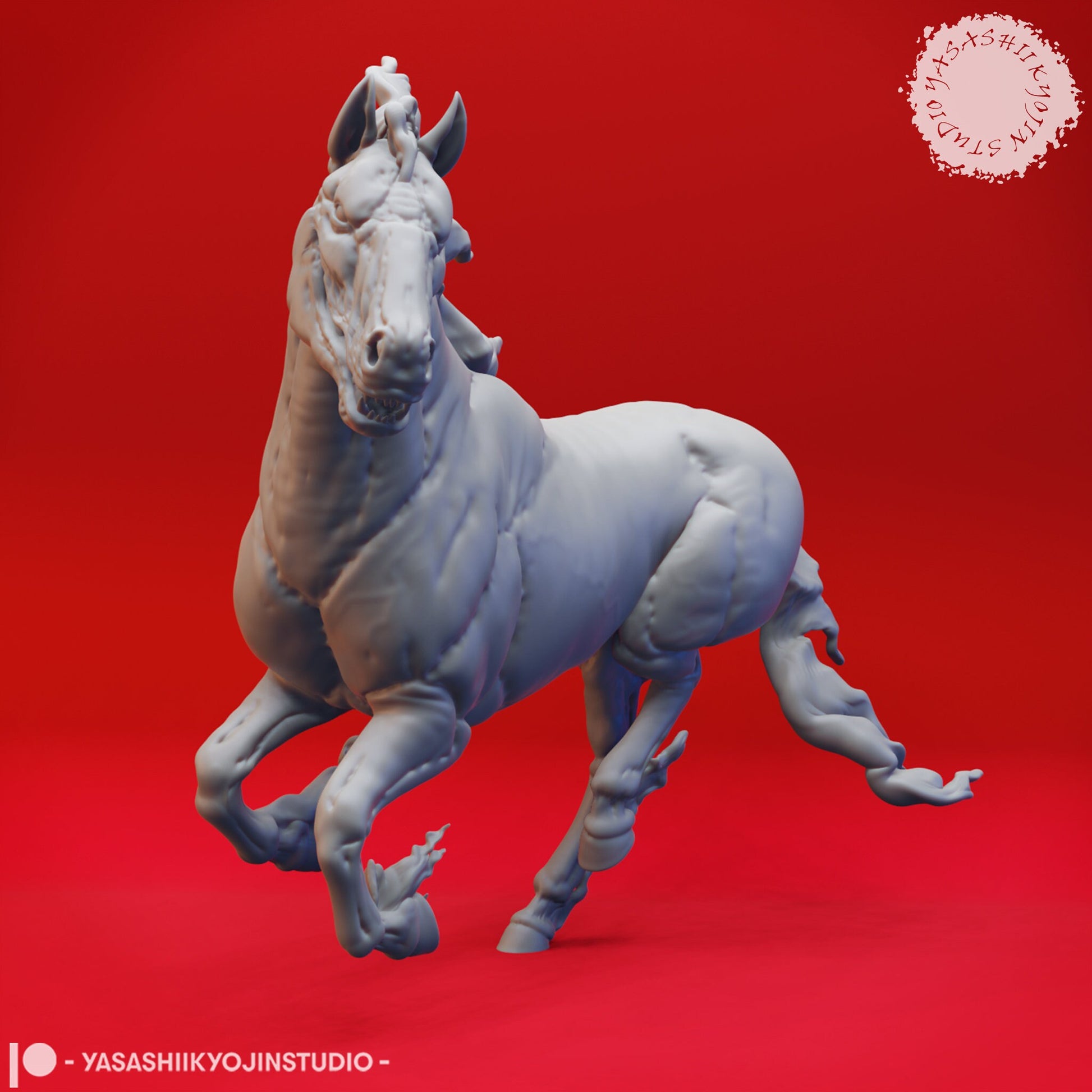 Nightmare | TABLETOP SCALE | TTRPG Monster Miniature | Yasashii Kyojin Studio