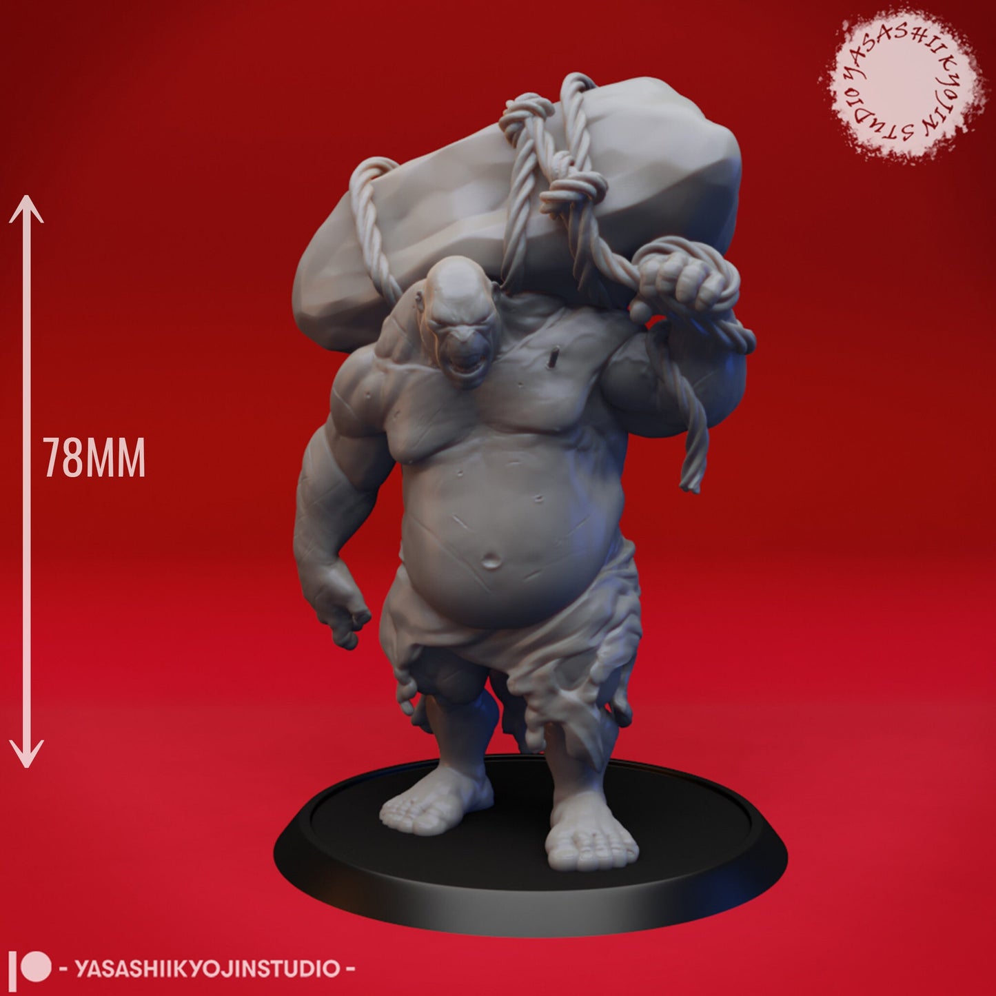Ogre | TABLETOP SCALE | TTRPG Monster Miniature | Yasashii Kyojin Studio