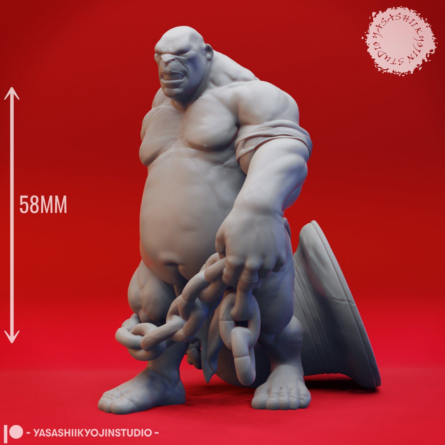 Ogre | TABLETOP SCALE | TTRPG Monster Miniature | Yasashii Kyojin Studio