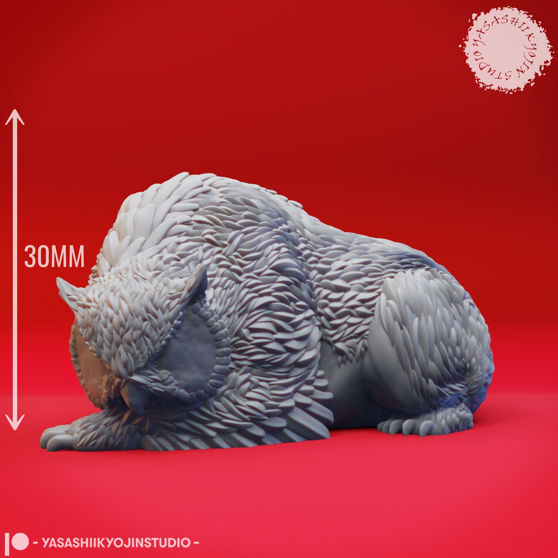 Owlbear | TABLETOP SCALE | D&D TTRPG Monster Miniature | Yasashii Kyojin Studio