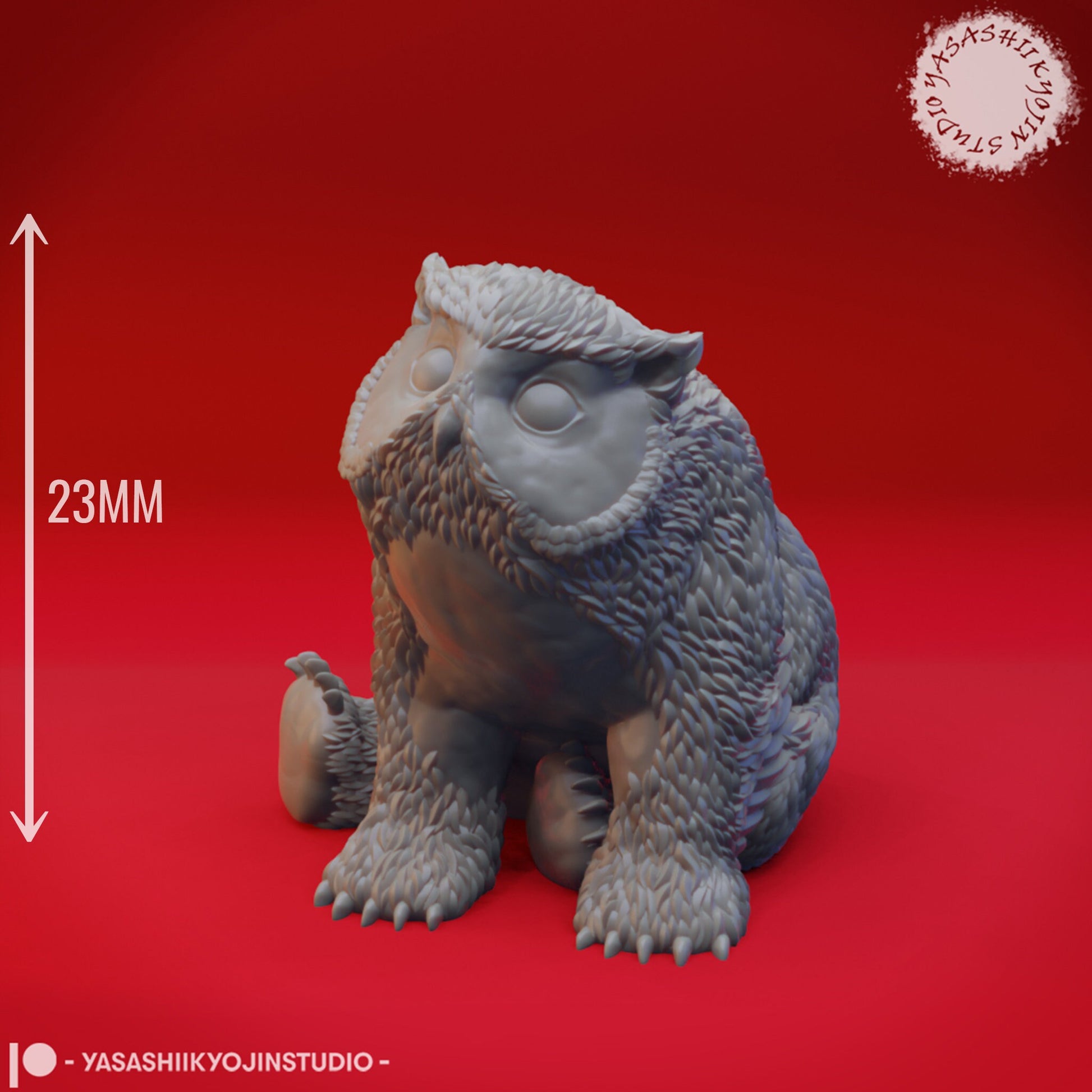 Owlbear | TABLETOP SCALE | D&D TTRPG Monster Miniature | Yasashii Kyojin Studio