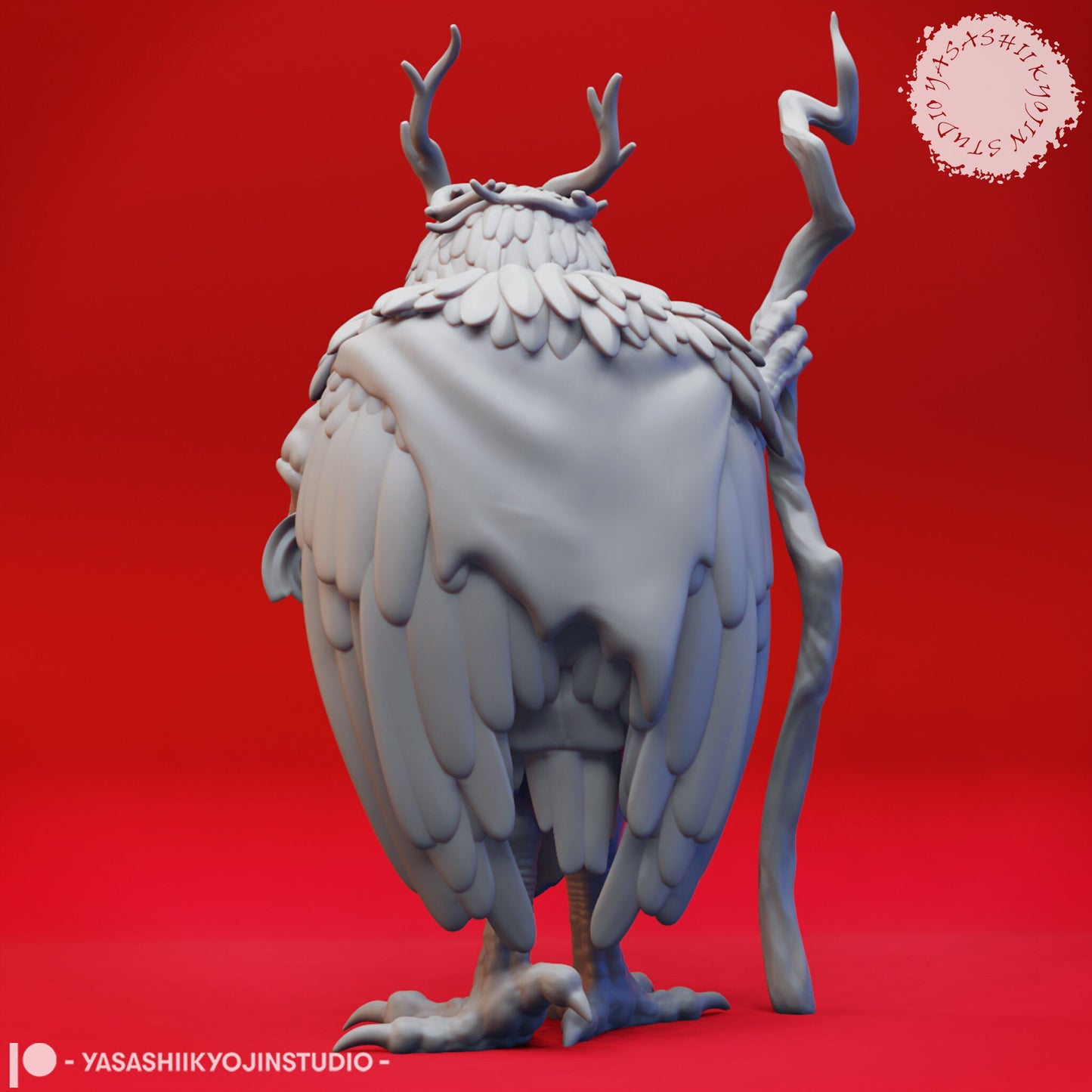 Owlin | TABLETOP SCALE | D&D TTRPG Monster Miniature | Yasashii Kyojin Studio | Unpainted, Unplated Resin 8k