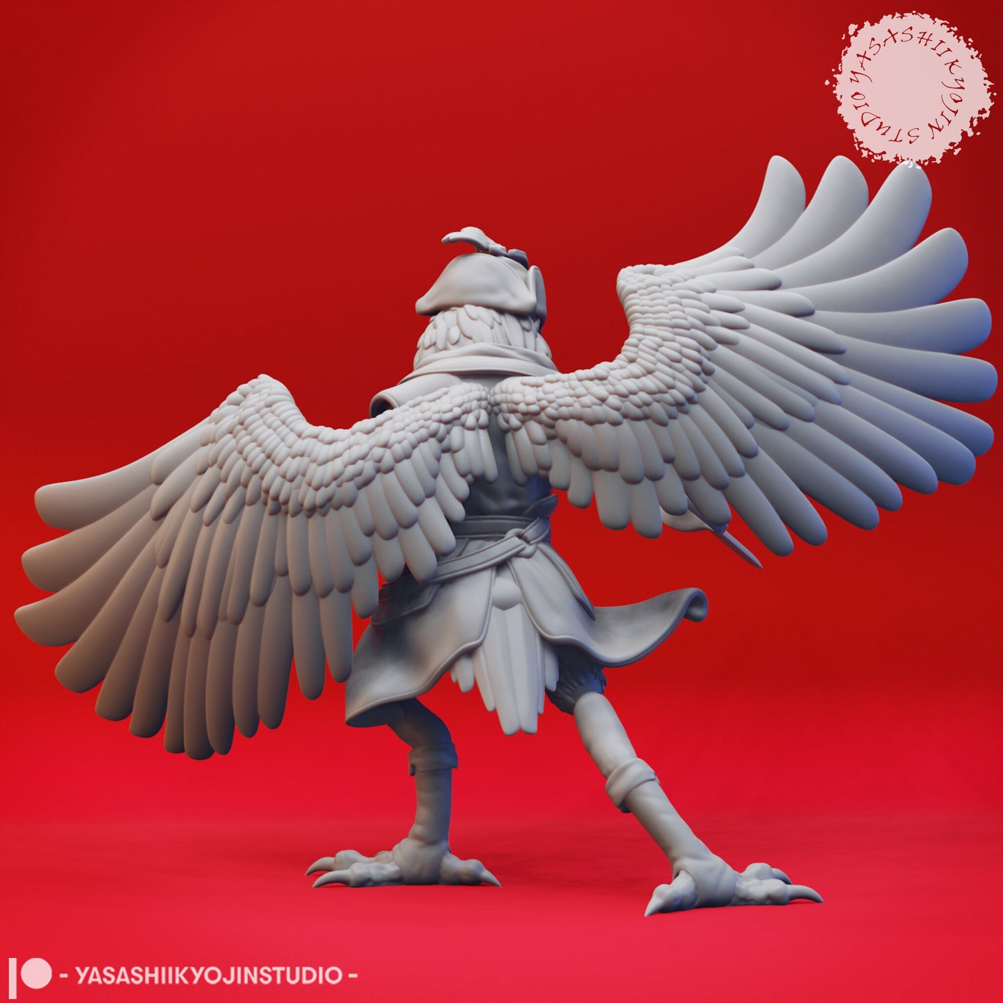 Owlin | TABLETOP SCALE | D&D TTRPG Monster Miniature | Yasashii Kyojin Studio | Unpainted, Unplated Resin 8k
