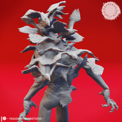 Shrike Fiend | TABLETOP SCALE | D&D TTRPG Monster Miniature | Yasashii Kyojin Studio