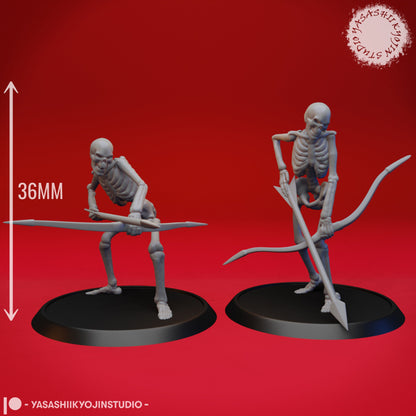 Skeletons | TABLETOP SCALE | D&D TTRPG Monster Miniature | Yasashii Kyojin Studio