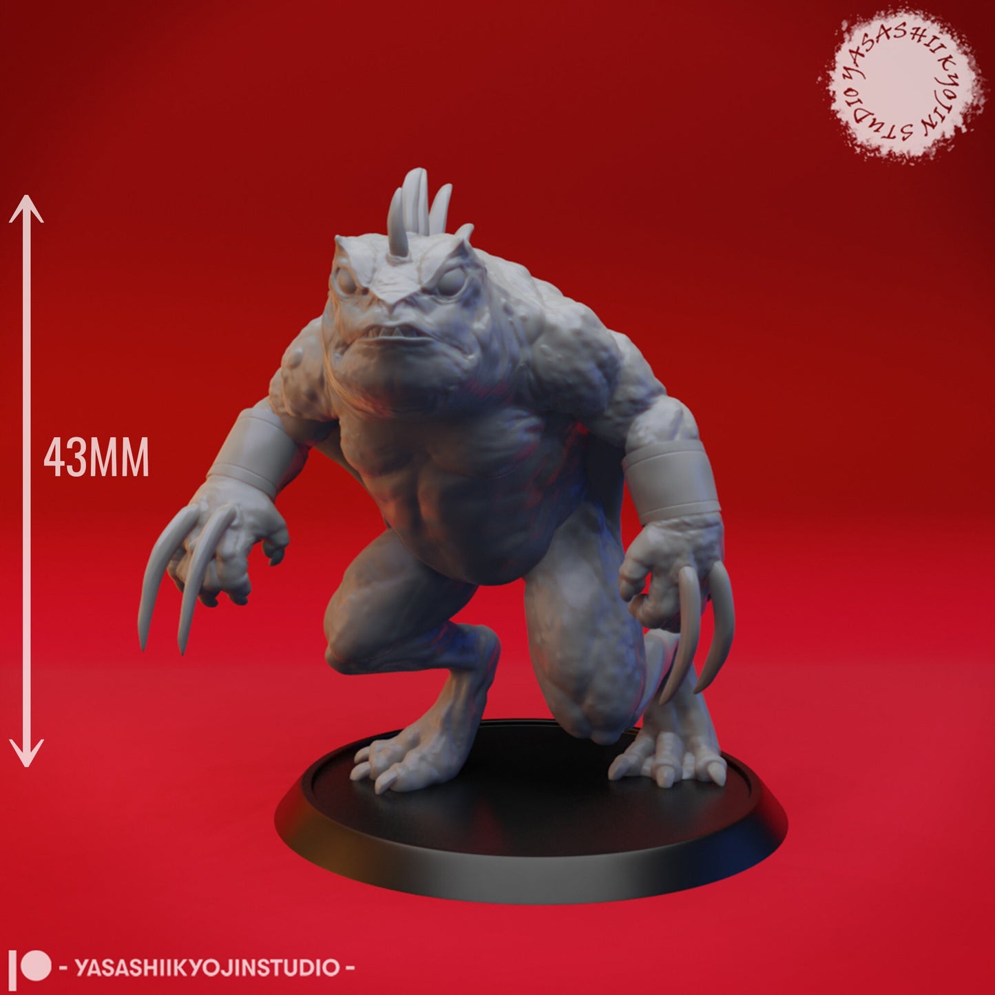Slaad | TABLETOP SCALE | TTRPG Monster Miniature | Yasashii Kyojin Studio