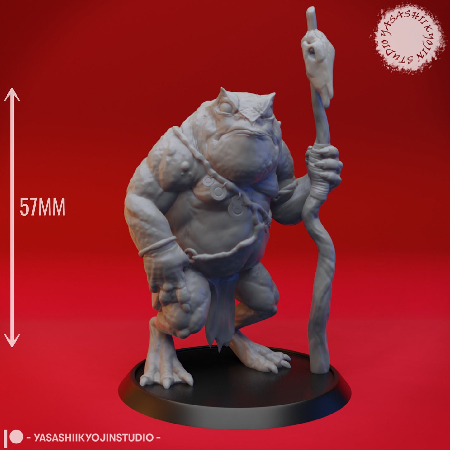 Slaad | TABLETOP SCALE | TTRPG Monster Miniature | Yasashii Kyojin Studio