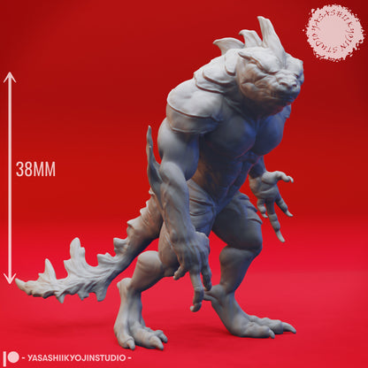 Troglodyte | TABLETOP SCALE | D&D TTRPG Monster Miniature | Yasashii Kyojin Studio