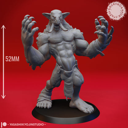 Troll | TABLETOP SCALE | D&D TTRPG Monster Miniature | Yasashii Kyojin Studio