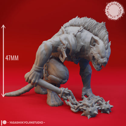 Yeenoghu | TABLETOP SCALE | D&D TTRPG Monster Miniature | Yasashii Kyojin Studio