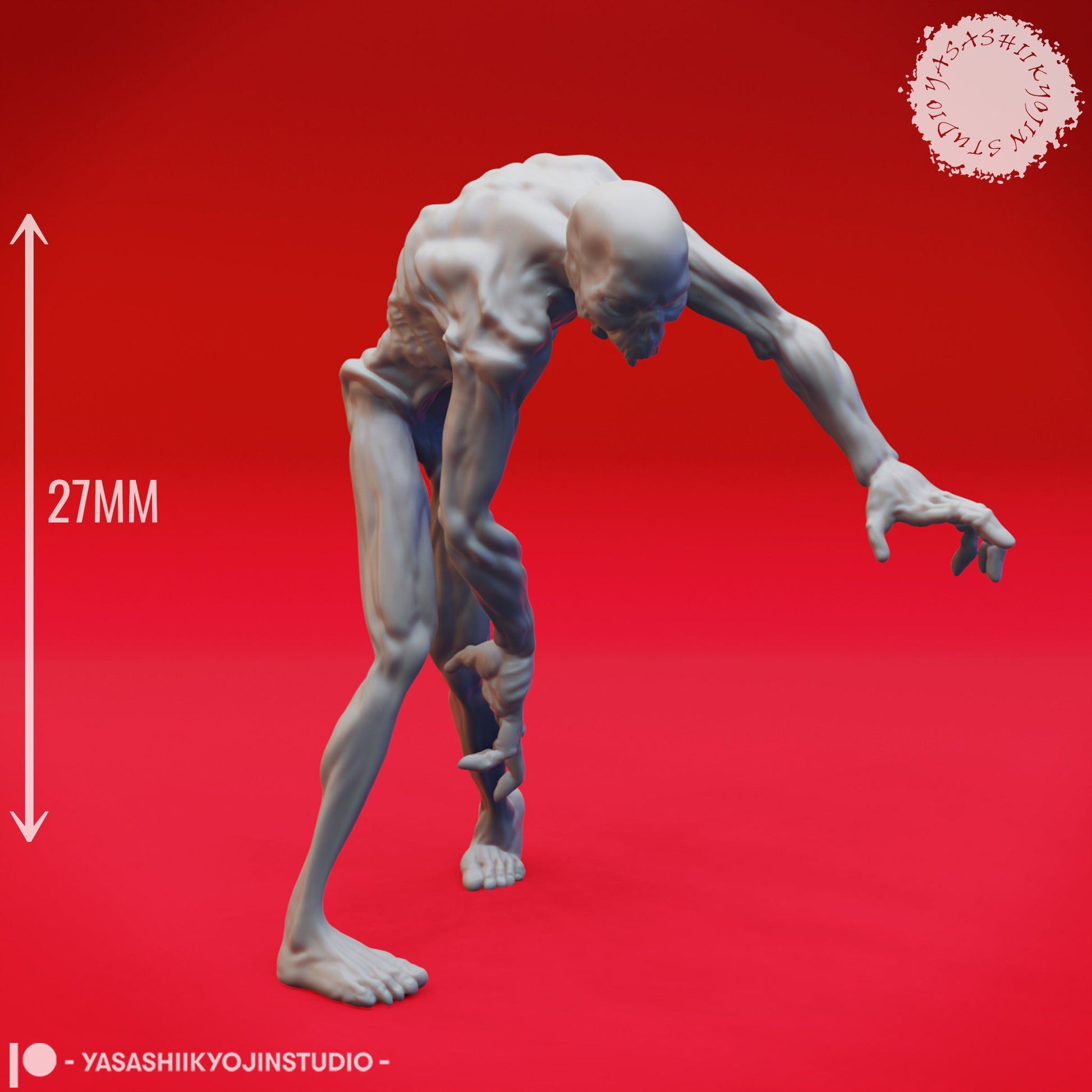 Zombies | TABLETOP SCALE | D&D TTRPG Monster Miniature | Yasashii Kyojin Studio