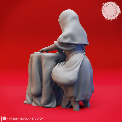 Fortune Teller | TABLETOP SCALE | TTRPG Monster Miniature | Yasashii Kyojin Studio
