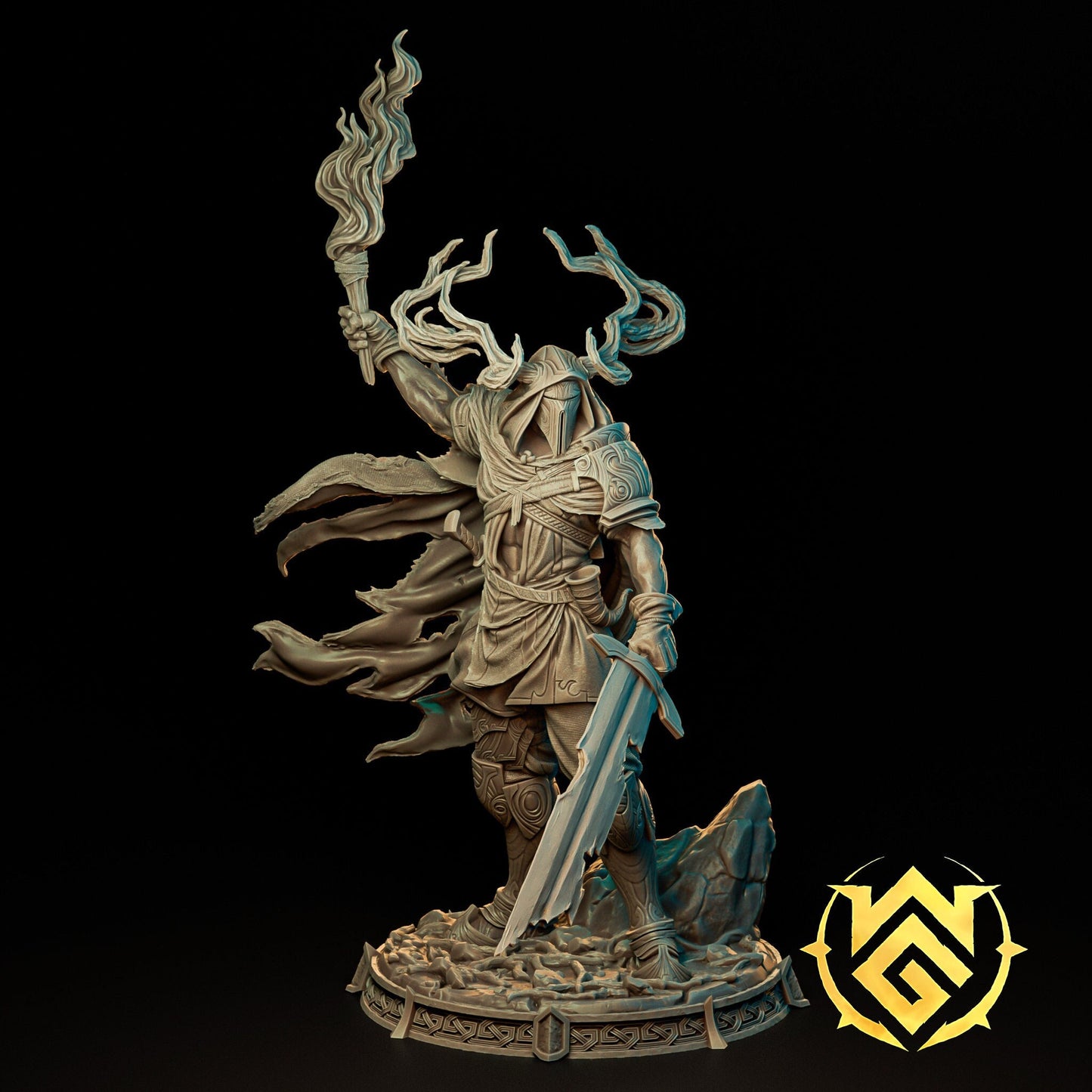 Hedge Knight, Human Fighter | TTRPG D&D Miniature | The Witchguild