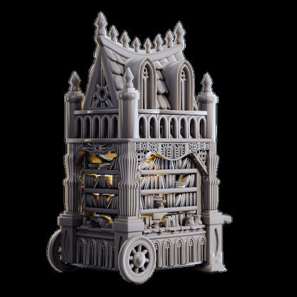 Moving Library, Wandering Market | TTRPG Miniature | Laura Bäcker