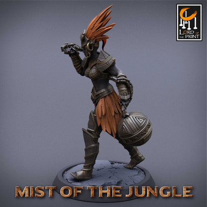 Amazon Heavy Chain | Amazon, Mist of the Jungle | TABLETOP SCALE | D&D TTRPG Miniature | Rescale Miniatures