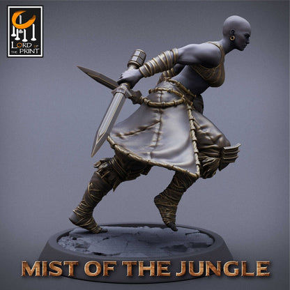 Amazon Heavy Dagger | Amazon, Mist of the Jungle | TABLETOP SCALE | D&D TTRPG Miniature | Rescale Miniatures