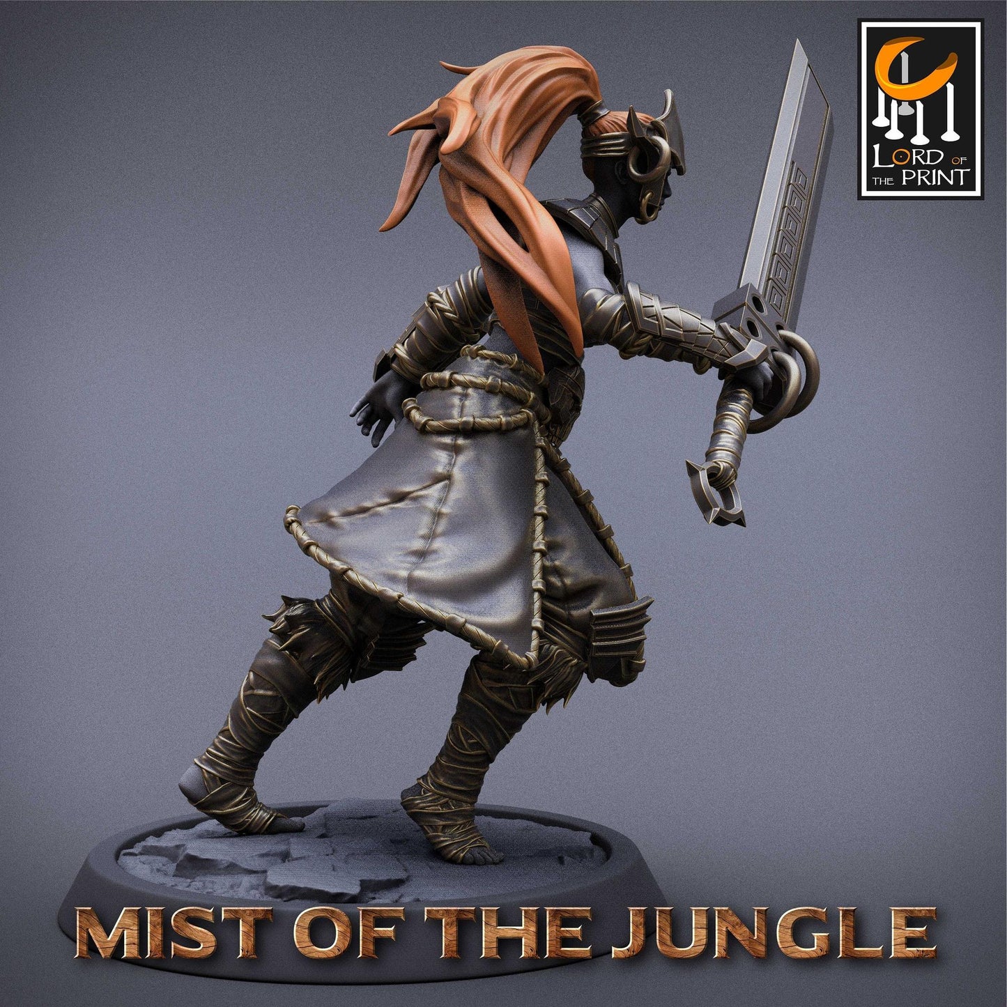 Amazon Heavy Greatsword | Amazon, Mist of the Jungle | TABLETOP SCALE | D&D TTRPG Miniature | Rescale Miniatures