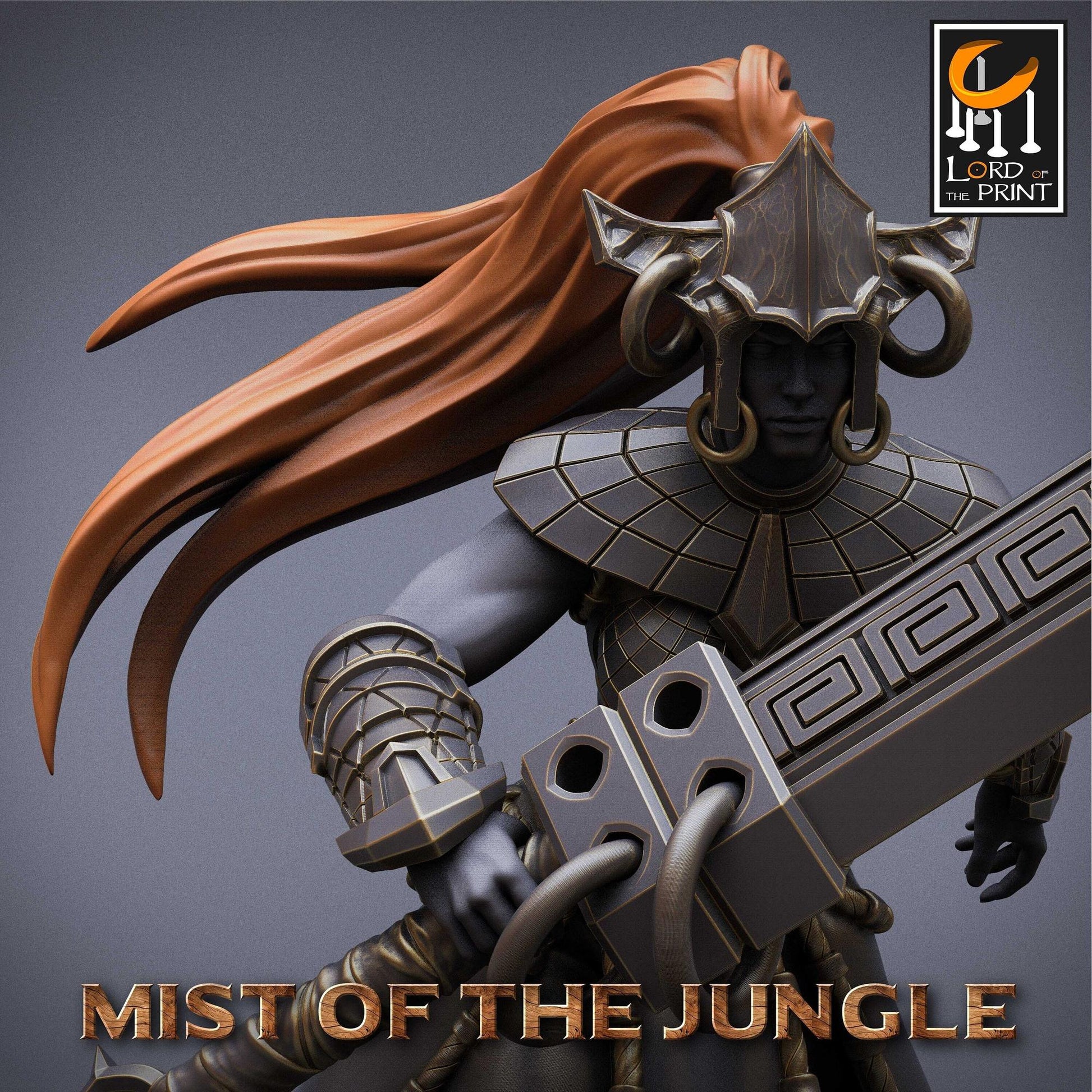 Amazon Heavy Greatsword | Amazon, Mist of the Jungle | TABLETOP SCALE | D&D TTRPG Miniature | Rescale Miniatures