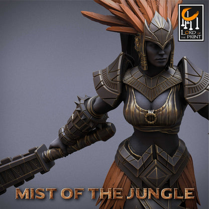 Amazon Heavy Mace | Amazon, Mist of the Jungle | TABLETOP SCALE | D&D TTRPG Miniature | Rescale Miniatures