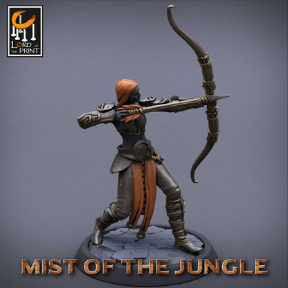 Amazon Light Bow | Amazon, Mist of the Jungle | TABLETOP SCALE | D&D TTRPG Miniature | Rescale Miniatures