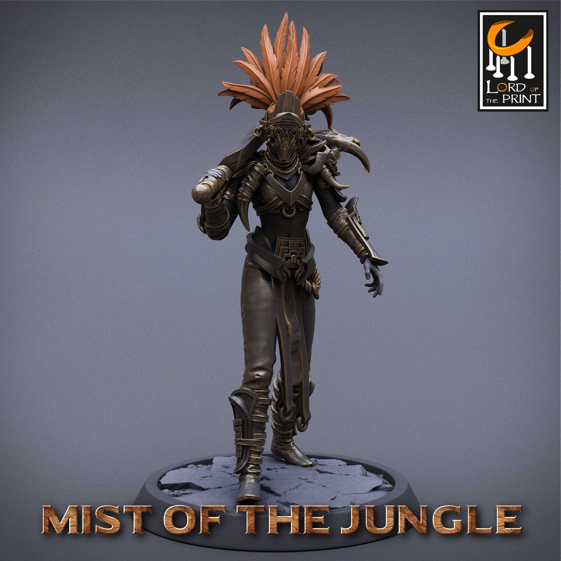 Amazon Light Sword | Amazon, Mist of the Jungle | TABLETOP SCALE | D&D TTRPG Miniature | Rescale Miniatures