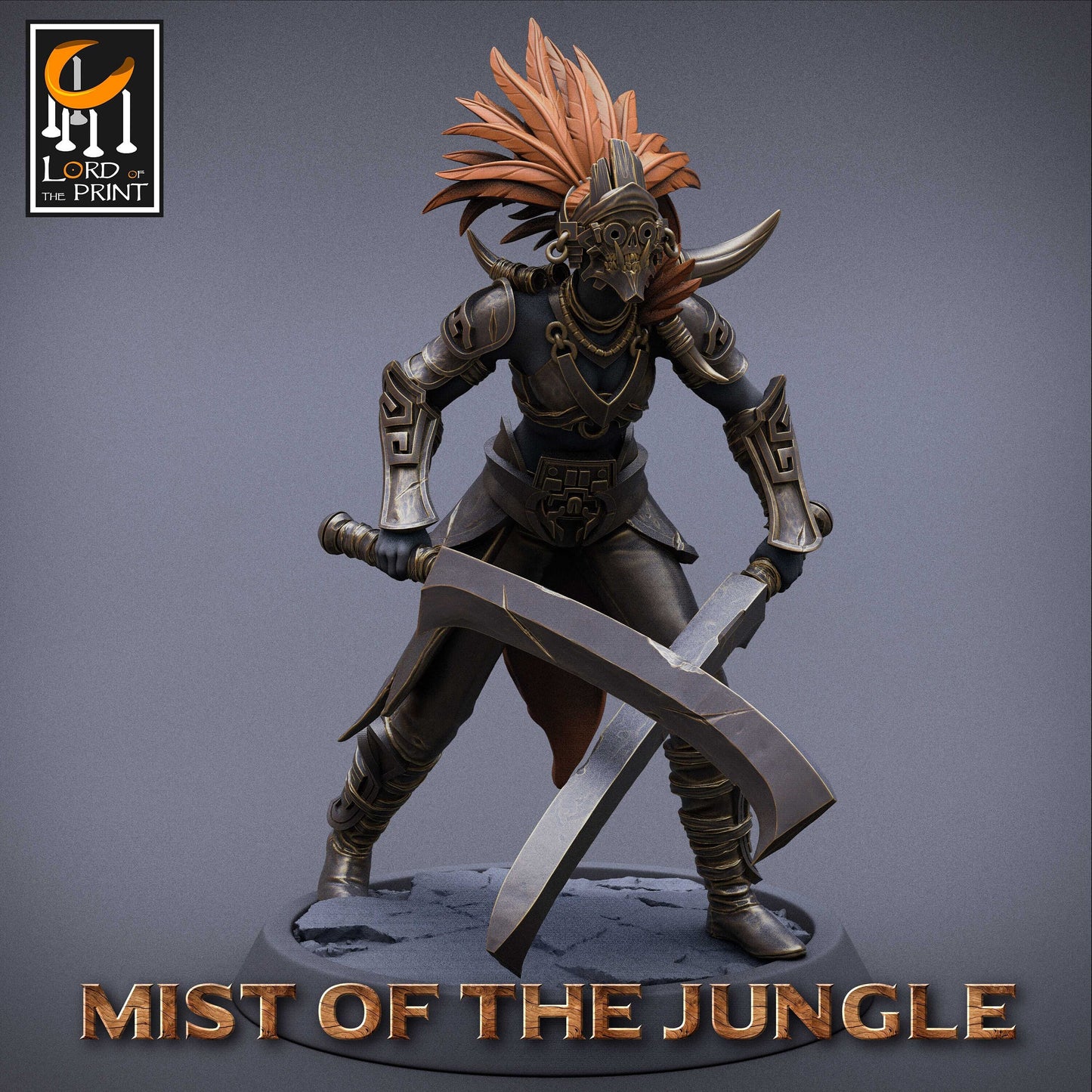 Amazon Light Sword | Amazon, Mist of the Jungle | TABLETOP SCALE | D&D TTRPG Miniature | Rescale Miniatures