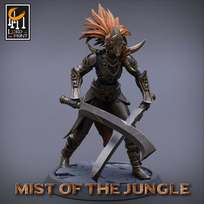 Amazon Light Sword | Amazon, Mist of the Jungle | TABLETOP SCALE | D&D TTRPG Miniature | Rescale Miniatures