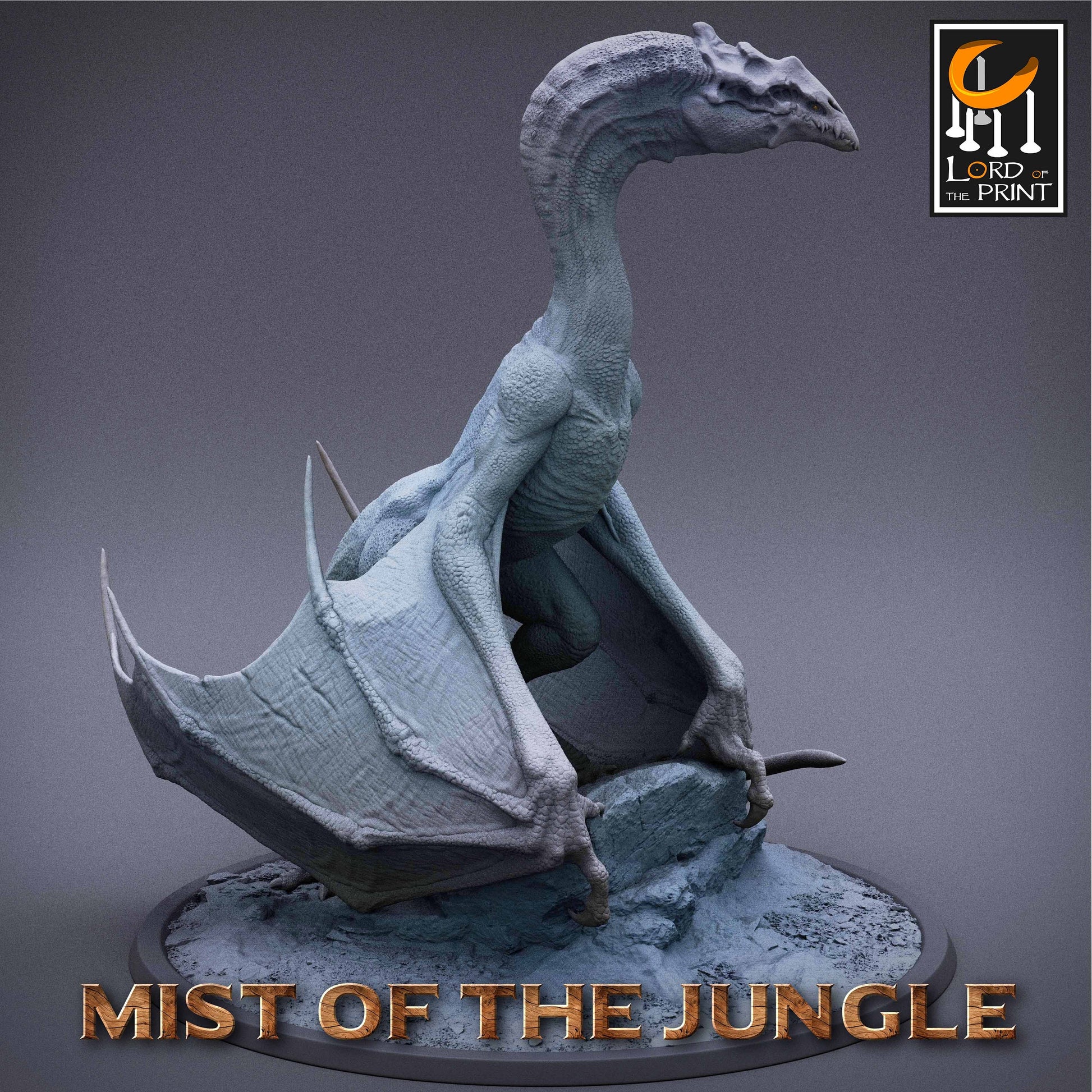 Amazon Protowyvern Mount | Amazon, Mist of the Jungle | TABLETOP SCALE | D&D TTRPG Miniature | Rescale Miniatures