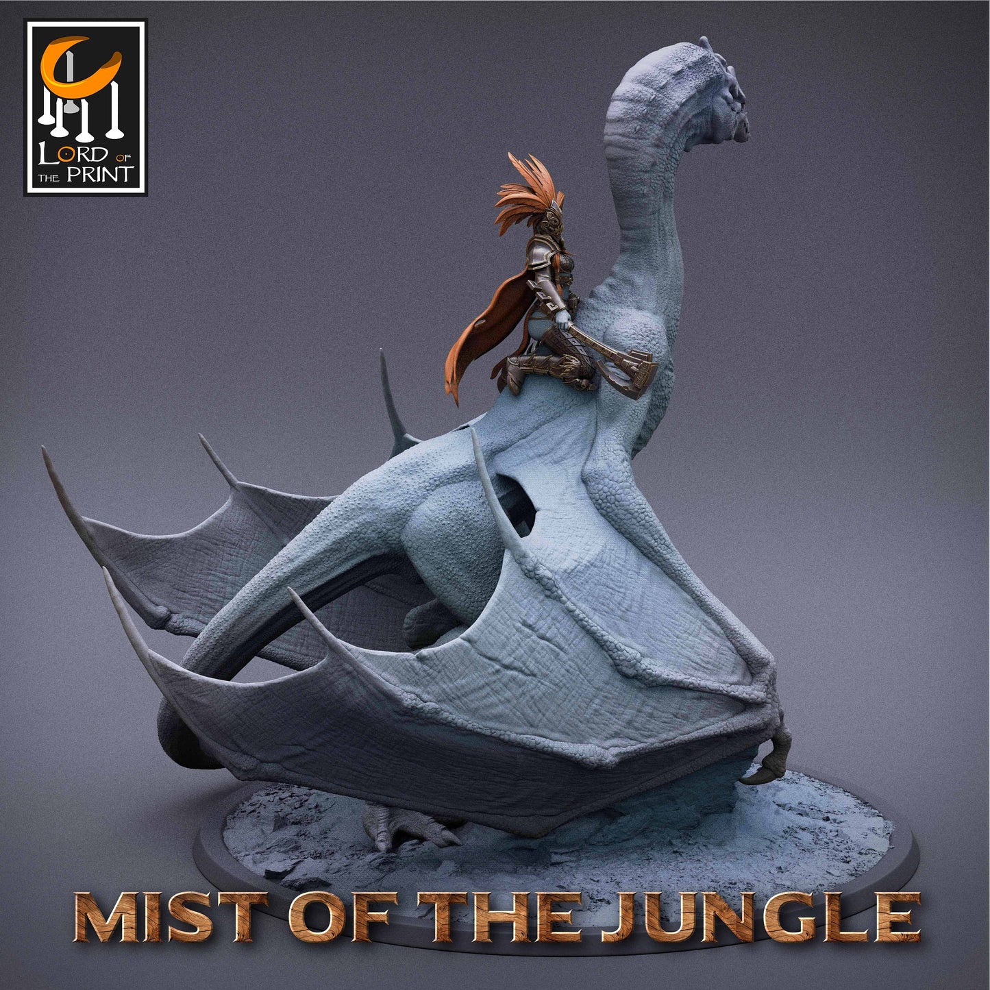 Amazon Protowyvern Mount | Amazon, Mist of the Jungle | TABLETOP SCALE | D&D TTRPG Miniature | Rescale Miniatures