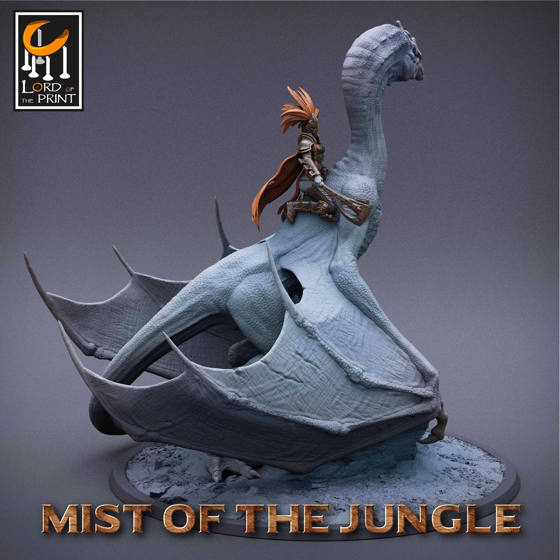 Amazon Protowyvern Mount | Amazon, Mist of the Jungle | TABLETOP SCALE | D&D TTRPG Miniature | Rescale Miniatures