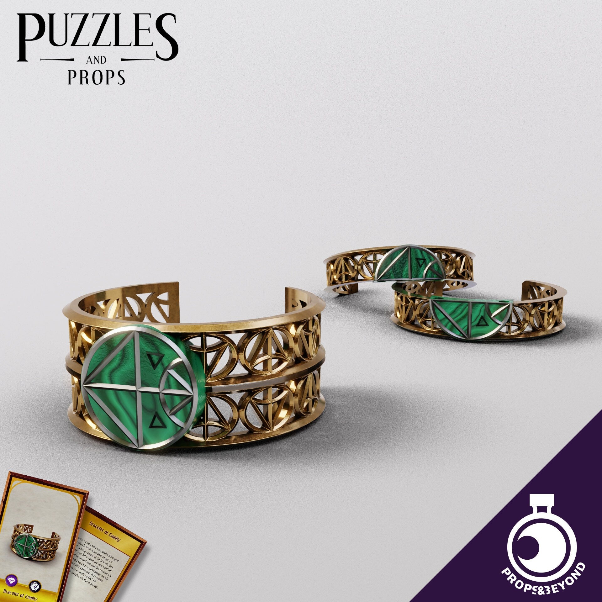 Bracelet of Enmity | TTRPG LARP Gaming Prop | Puzzles & Props