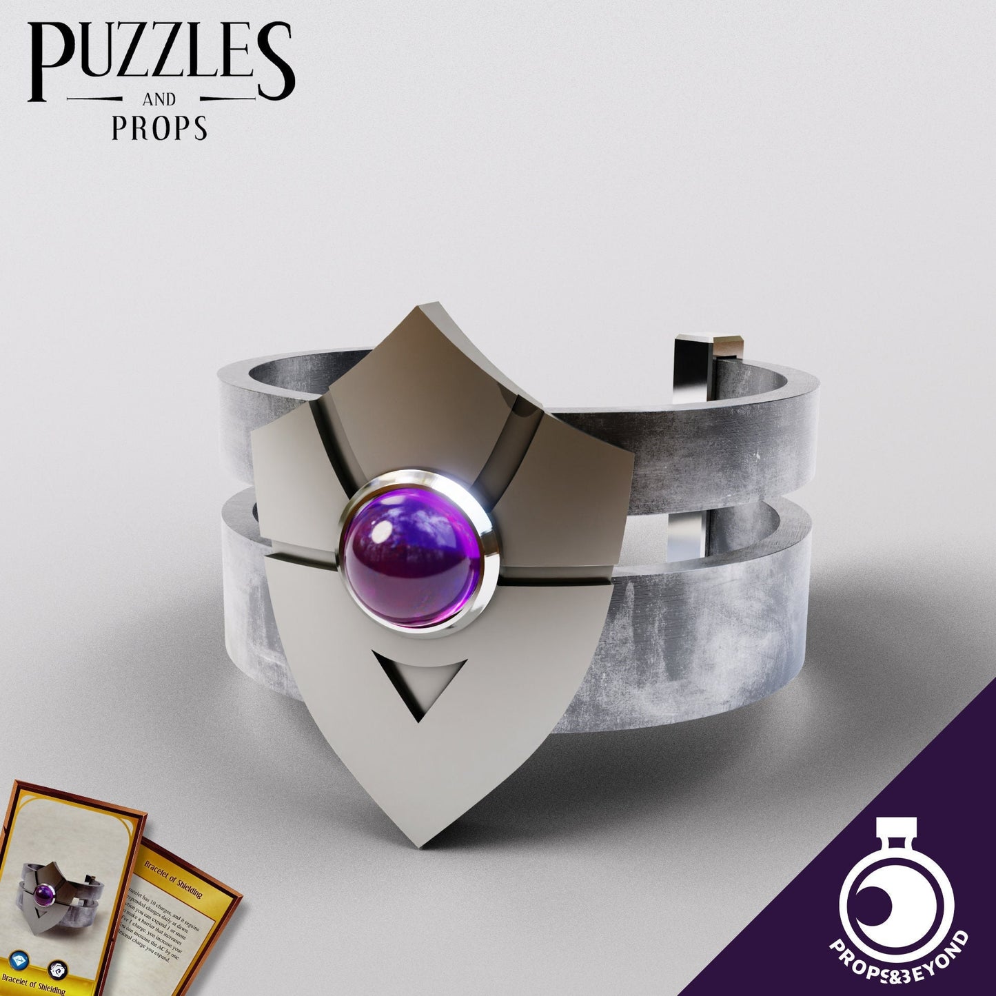Bracelet of Shielding | TTRPG LARP Gaming Prop | Puzzles & Props