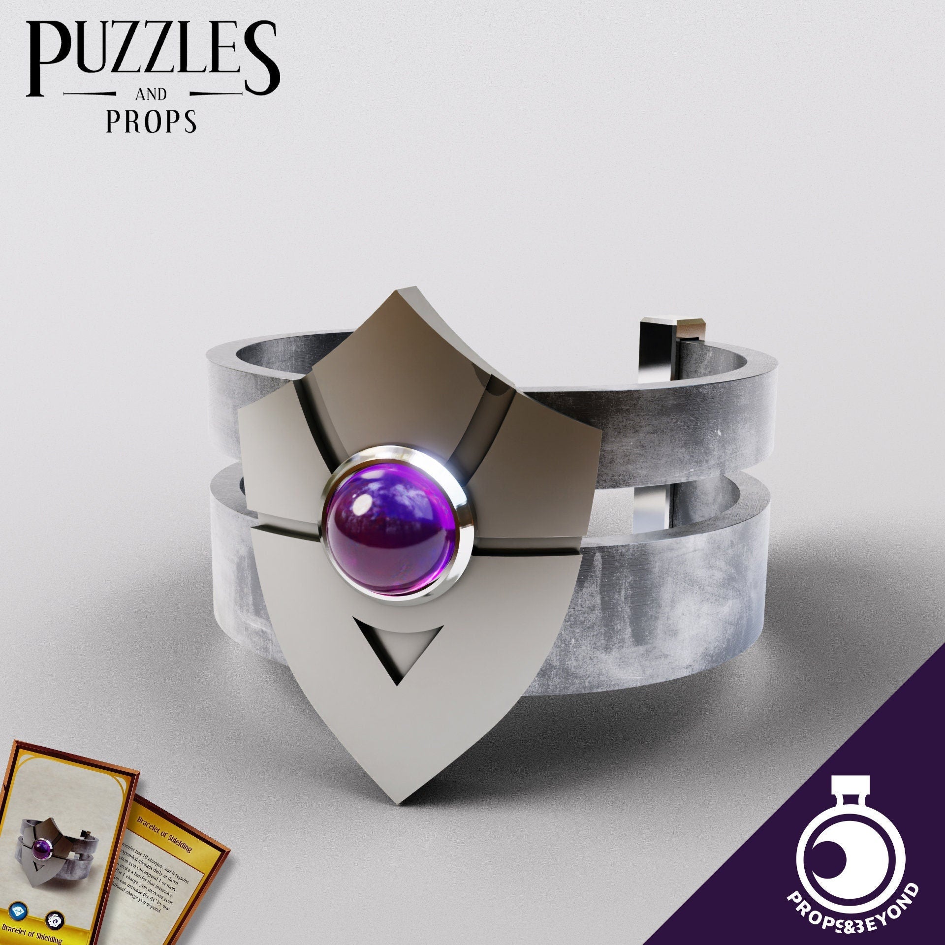 Bracelet of Shielding | TTRPG LARP Gaming Prop | Puzzles & Props