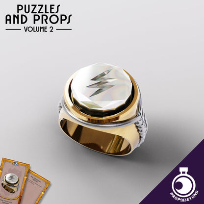 Rings of Resistance and Insert Case | DnD TTRPG LARP Gaming Prop | Puzzles & Props
