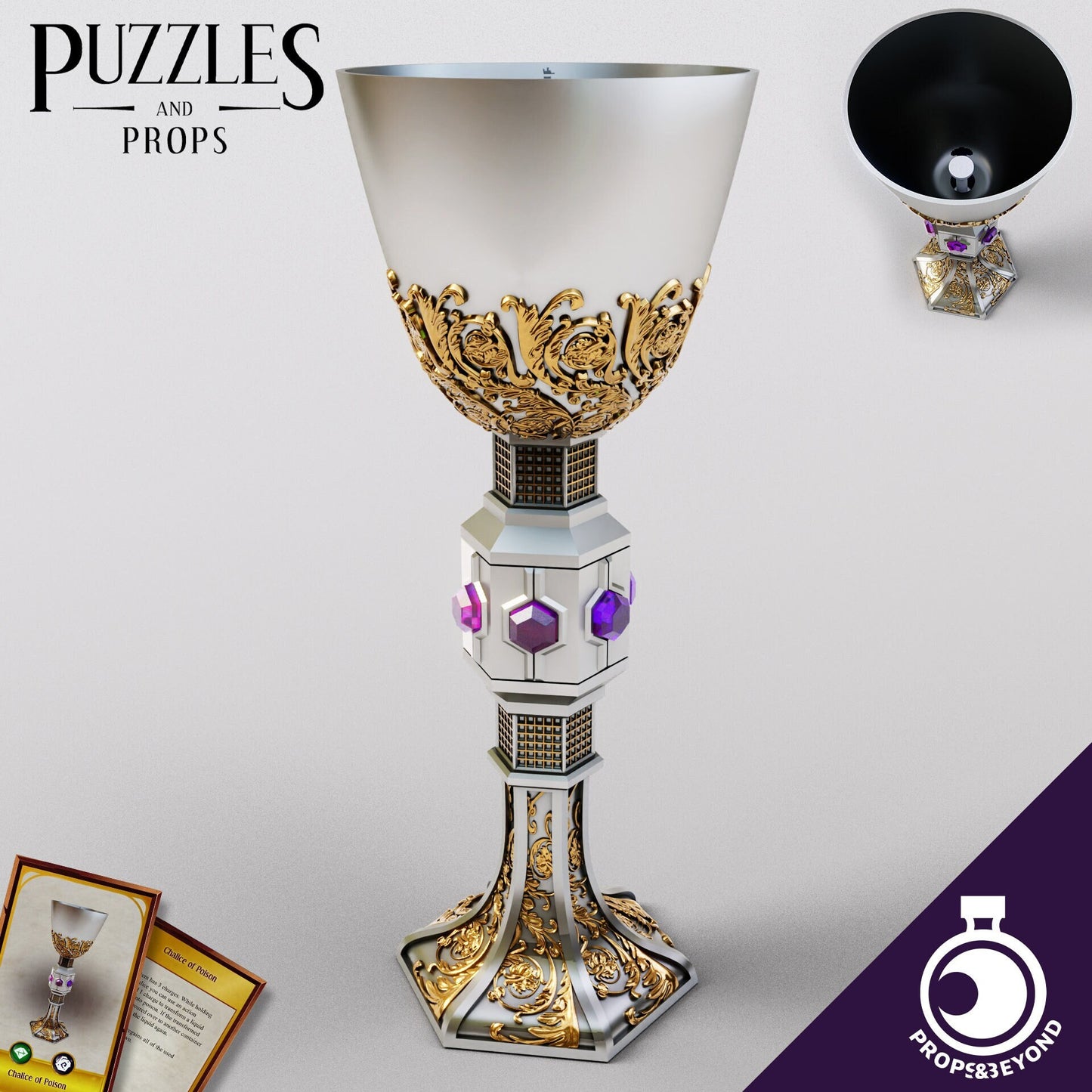 Chalice of Poison | DnD TTRPG LARP Gaming Prop | Puzzles & Props