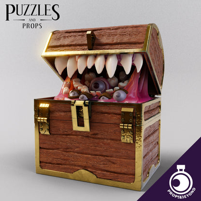 Chest Mimic | DnD TTRPG LARP Gaming Prop | Puzzles & Props