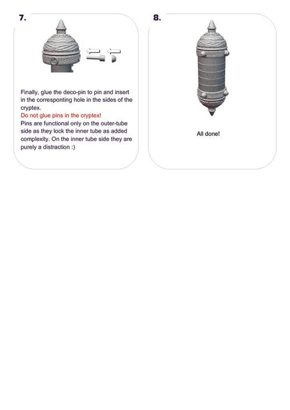 Cryptex | DnD TTRPG LARP Gaming Prop | Puzzles & Props