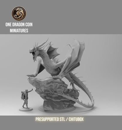 Ignistor Eternal Fire Dragon | TABLETOP SCALE | TTRPG Monster Miniature | Spirit of Resin Miniatures