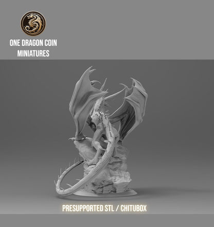 Ignistor Eternal Fire Dragon | TABLETOP SCALE | TTRPG Monster Miniature | Spirit of Resin Miniatures