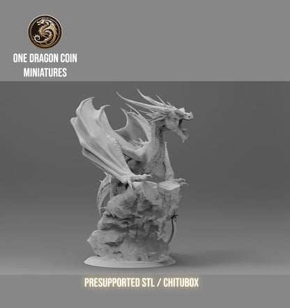Ignistor Eternal Fire Dragon | TABLETOP SCALE | TTRPG Monster Miniature | Spirit of Resin Miniatures
